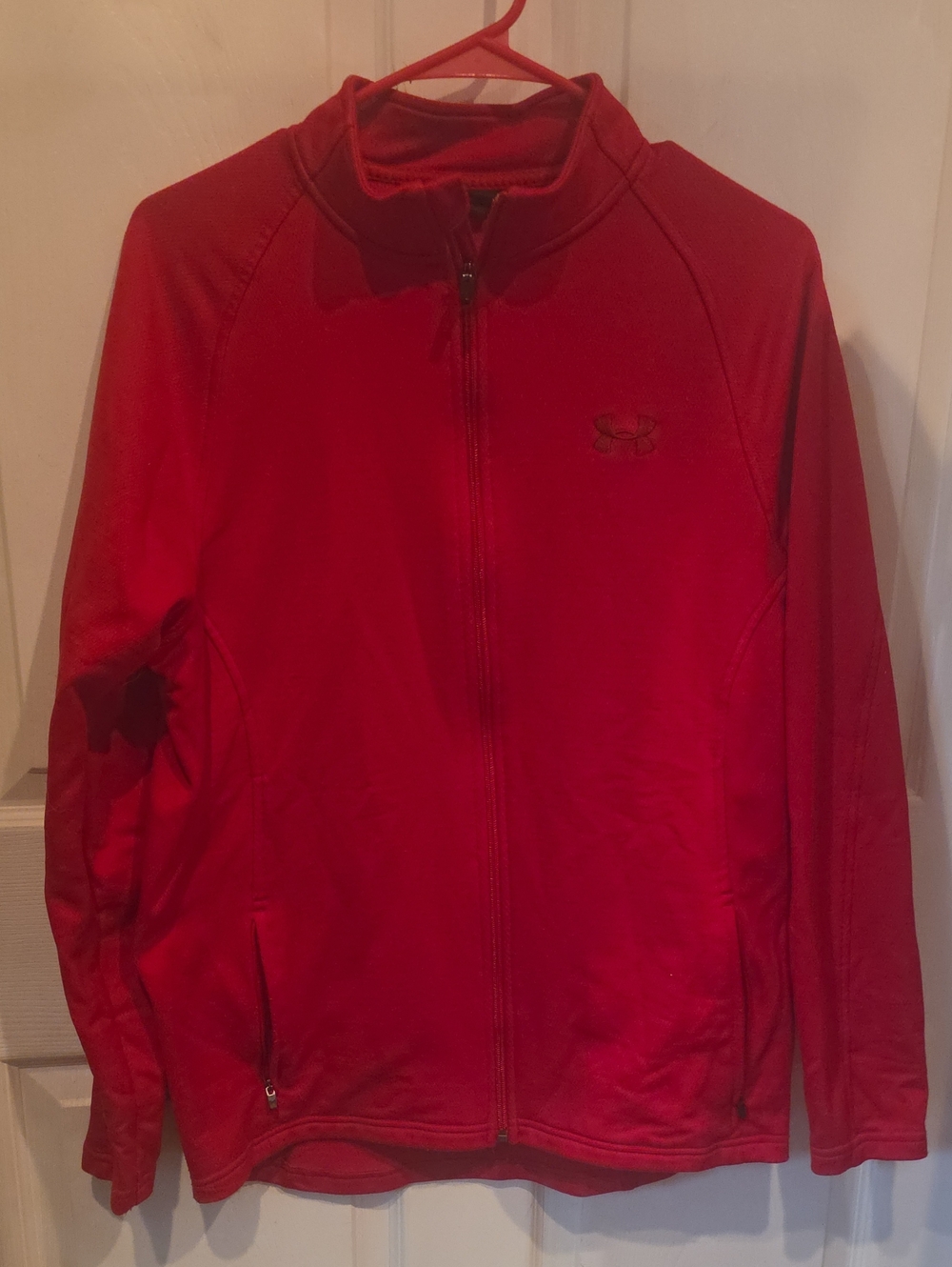 Under Armour Red Zip-Up Performance Jacket